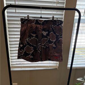 Snake Skin Shorts